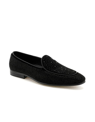 Arrow Embellished Hemp Slip On Shoes