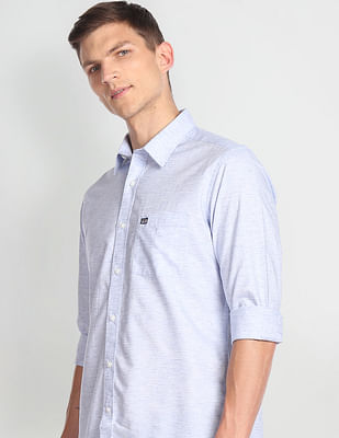 Arrow Sports Heathered Regular Fit Casual Shirt