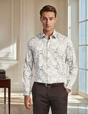 Arrow All-Over Printed Tailored Fit Shirt