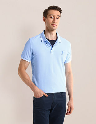 U S Polo Assn Solid Slim Fit Polo Shirt