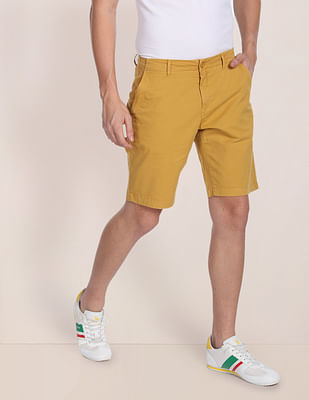 U S Polo Assn Solid Slim Fit Shorts