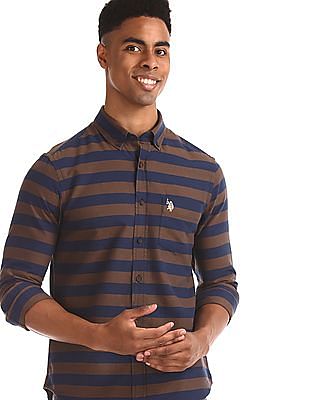 us polo brown shirt