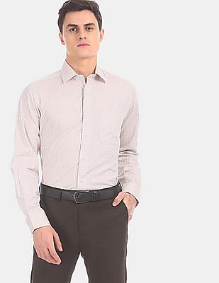 mens beige formal shirt