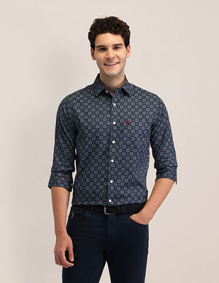 U S Polo Assn Tailored Fit Poplin Shirt