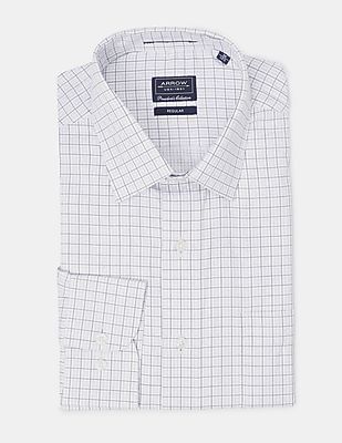 Buy Arrow Regular Fit Check Formal Shirt - NNNOW.com