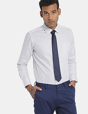 Buy Arrow Regular Fit Check Formal Shirt - NNNOW.com