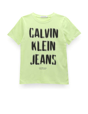 Calvin Klein Jeans Boys Pixel Logo Relaxed T-Shirt