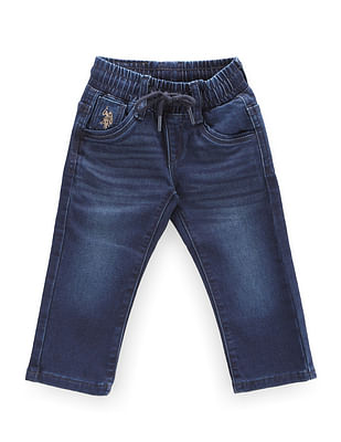 U S Polo Assn Kids Boys Mid Rise Drawstring Waist Jeans