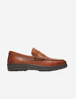 Buy Cole Haan Men Brown Hamlin Traveler Penny Loafer - NNNOW.com display picture 1