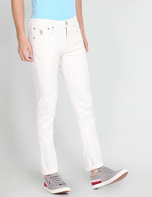 U S Polo Assn Denim Co Regallo Skinny Fit White Jeans