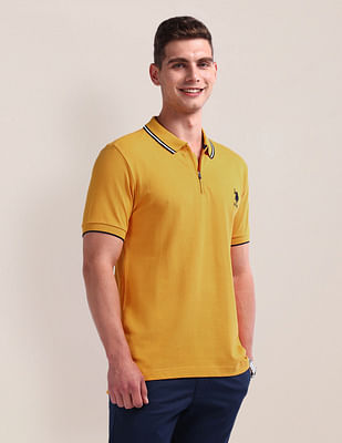 U S Polo Assn Solid Slim Fit Polo Shirt