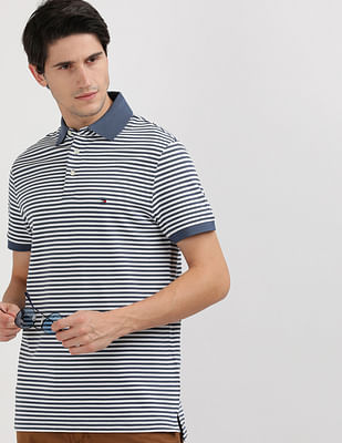 Tommy Hilfiger Horizontal Stripes Slim Fit Polo Shirt