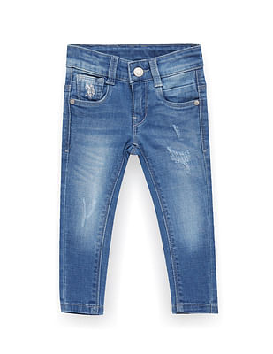 U S Polo Assn Kids Boys Skinny Fit Blue Jeans