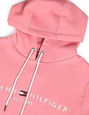 Mens pink tommy hilfiger hoodie best sale