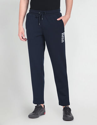 U S Polo Assn Denim Co Drawstring Waist Solid Track Pant