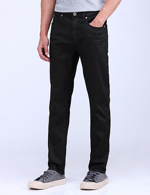 Flying Machine Slash Slim Tapered Fit Jeans