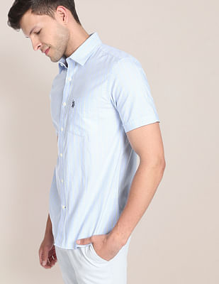 U S Polo Assn Iconic Oxford Stripe Shirt