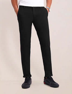 U S Polo Assn Austin Slim Fit Solid Trousers