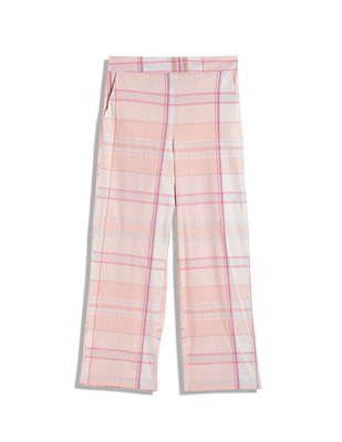 Tommy Hilfiger Kids Girls Madras Check Cotton Trousers