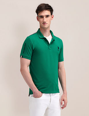 U S Polo Assn Solid Slim Fit Polo Shirt