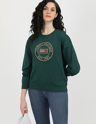 Tommy Hilfiger Nautical Embroidered Sustainable Sweatshirt