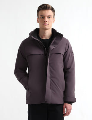 Buy Arrow Sport Detachable Hood Solid Jacket - NNNOW.com