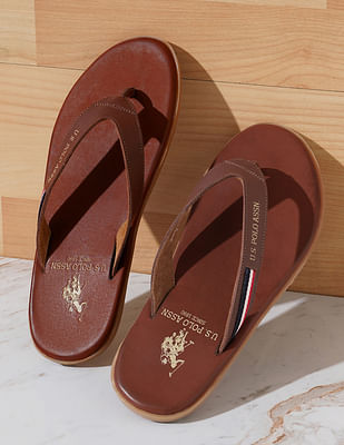 Buy U.S. Polo Assn. Solid Wanor Flip Flops NNNOW