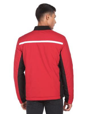 Buy Arrow Sports High Neck Zip Up Colour Block Padded Jacket