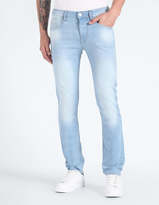 Flying Machine Slim Fit Stone Wash Jeans