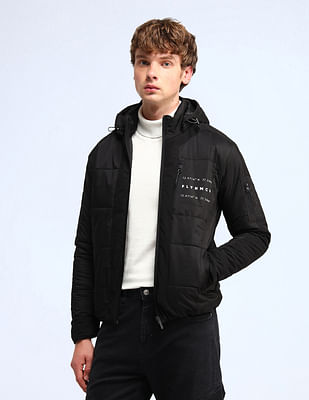 Flying Machine Regular Fit Solid Casual Jacket