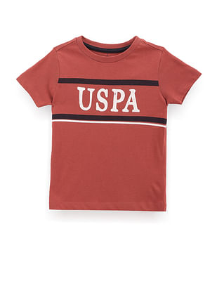 U S Polo Assn Kids Boys Brand Stripe Cotton T-Shirt