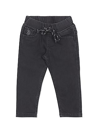 U S Polo Assn Kids Drawstring Cord Rinsed Jeans