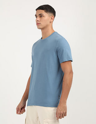 Buy Calvin Klein Jeans Solid Liquid Crew Neck T-Shirt