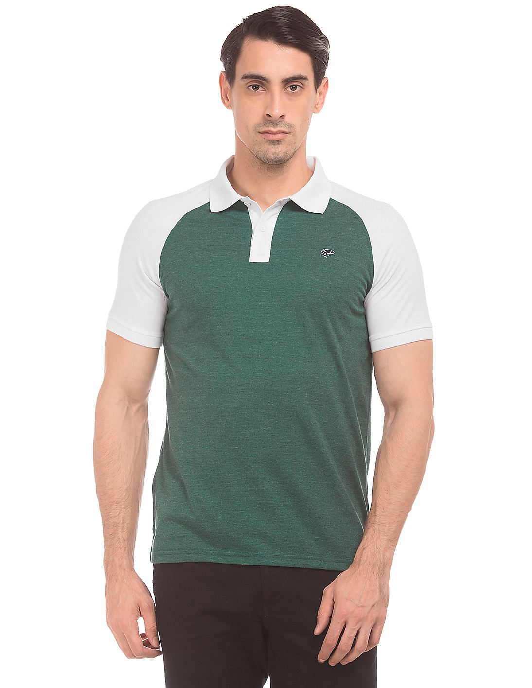 Buy Ruggers Raglan Sleeve Colour Block Polo Shirt - NNNOW.com
