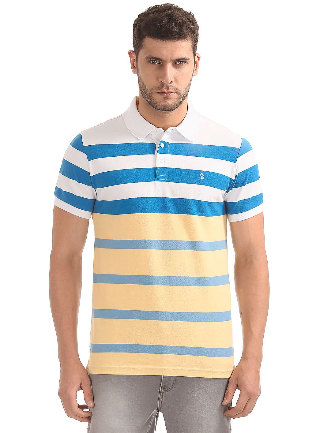 Buy Izod Men Striped Pique Polo Shirt - NNNOW.com