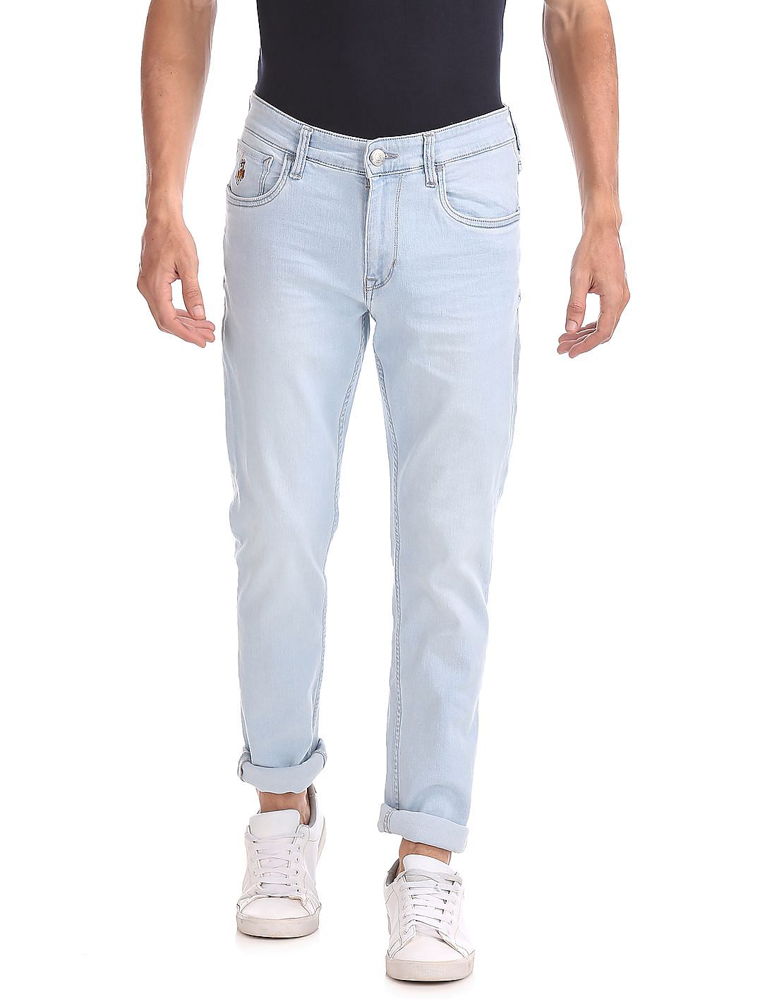 Buy U.S. Polo Assn. Denim Co. Men Slim Fit Whiskered Jeans - NNNOW.com