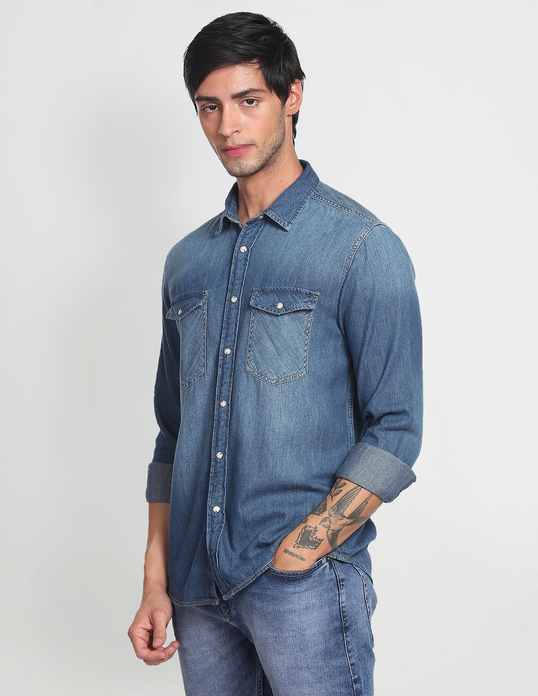 トップス 30s40sBIG Indian brand chambray shirt 81XufzgXoAL._UY1000_.jpg
