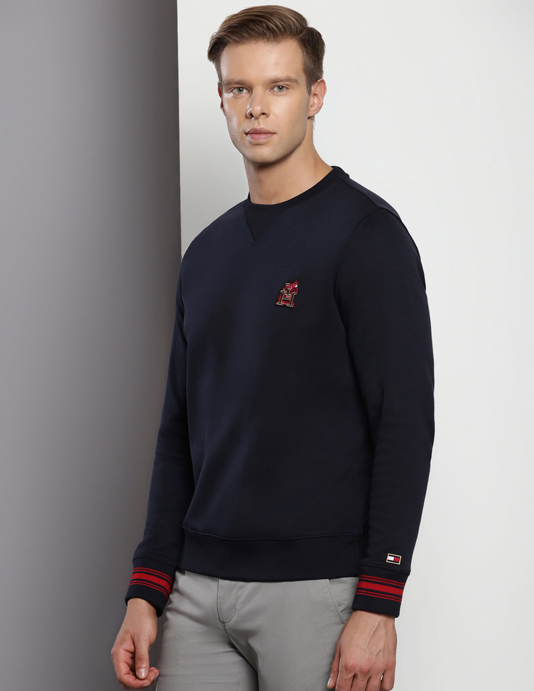 Buy Tommy Hilfiger Crew Neck Dragon Monogram Sweater - NNNOW.com