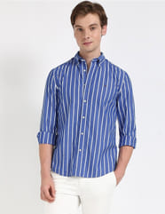 Buy Tommy Hilfiger Mens Blue Vertical Striped Shirt NNNOW Buy Tommy Hilfiger Mens Blue Vertical Striped Shirt NNNOW