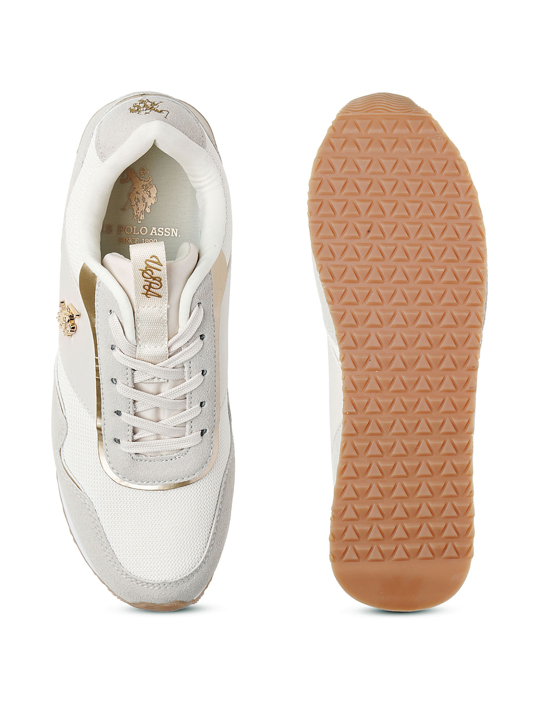 <2024新作> Papier Loulou/White LESLIE LACE UP PEARL White Pearl Sneaker by KG KURT GEIGER
