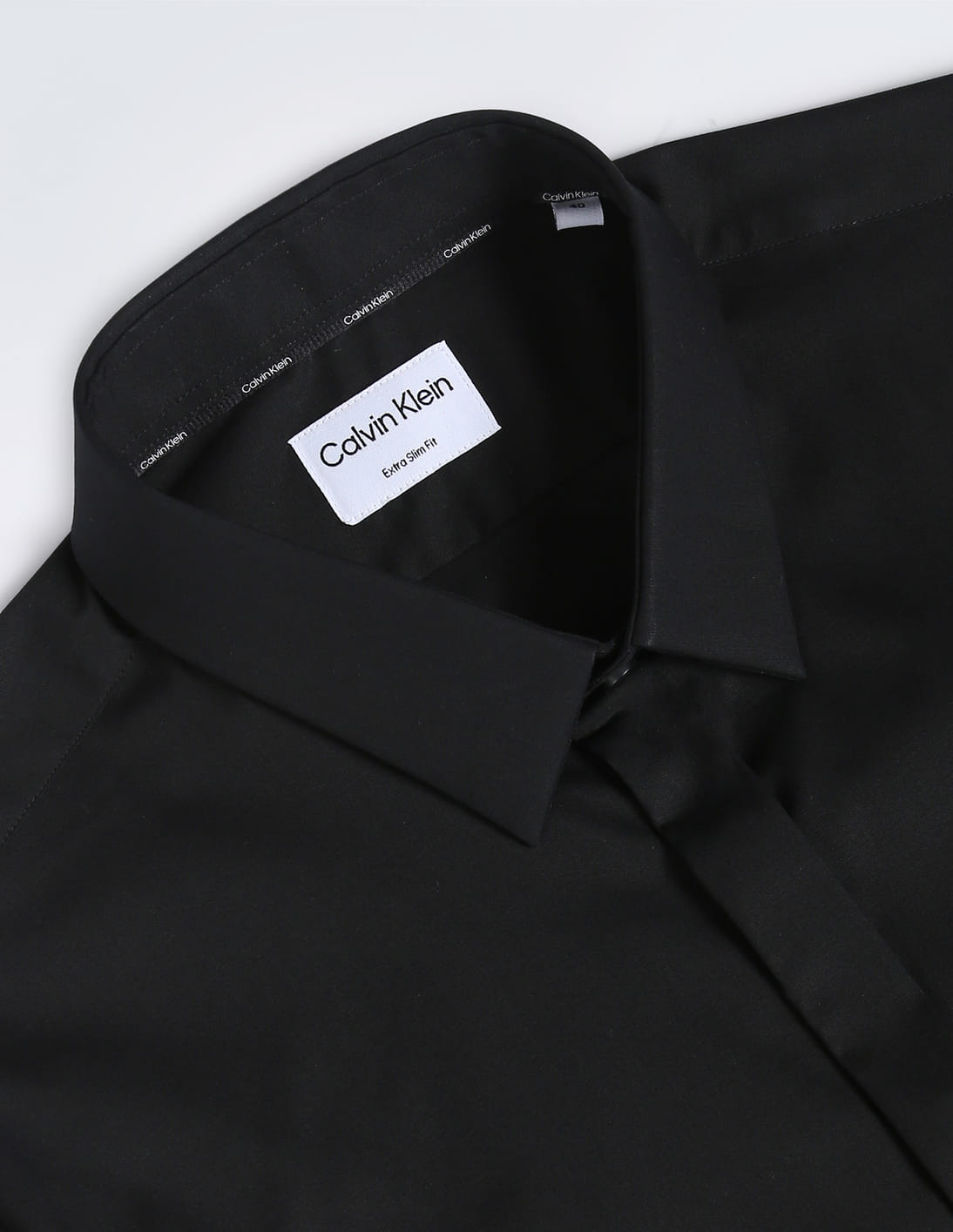 Double French Cuff Calvin Klein Steel Dress Shirt Men's Black Shirt With French  Cuffs