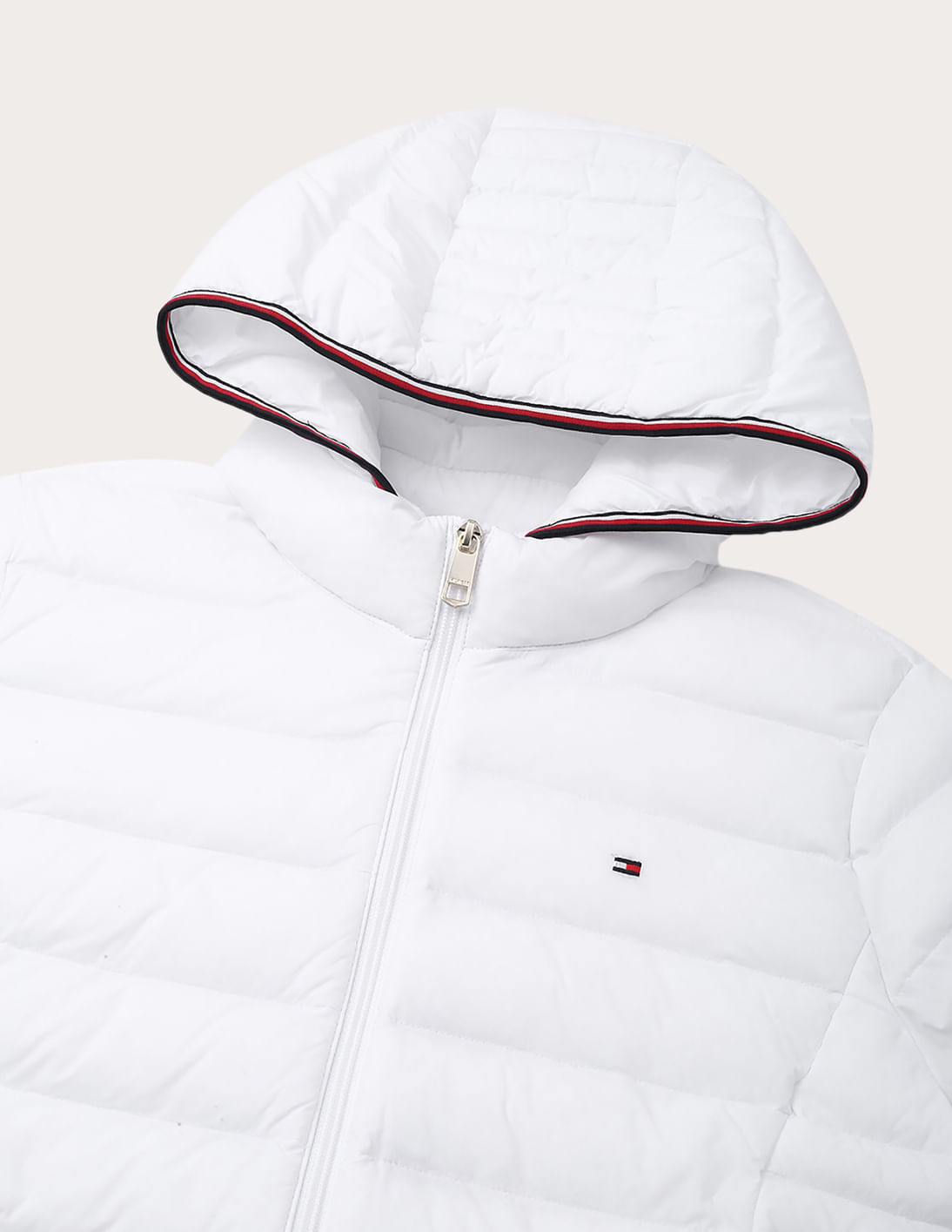 Buy Tommy Hilfiger Regular-Fit Nylon Hooded Neck Puffer