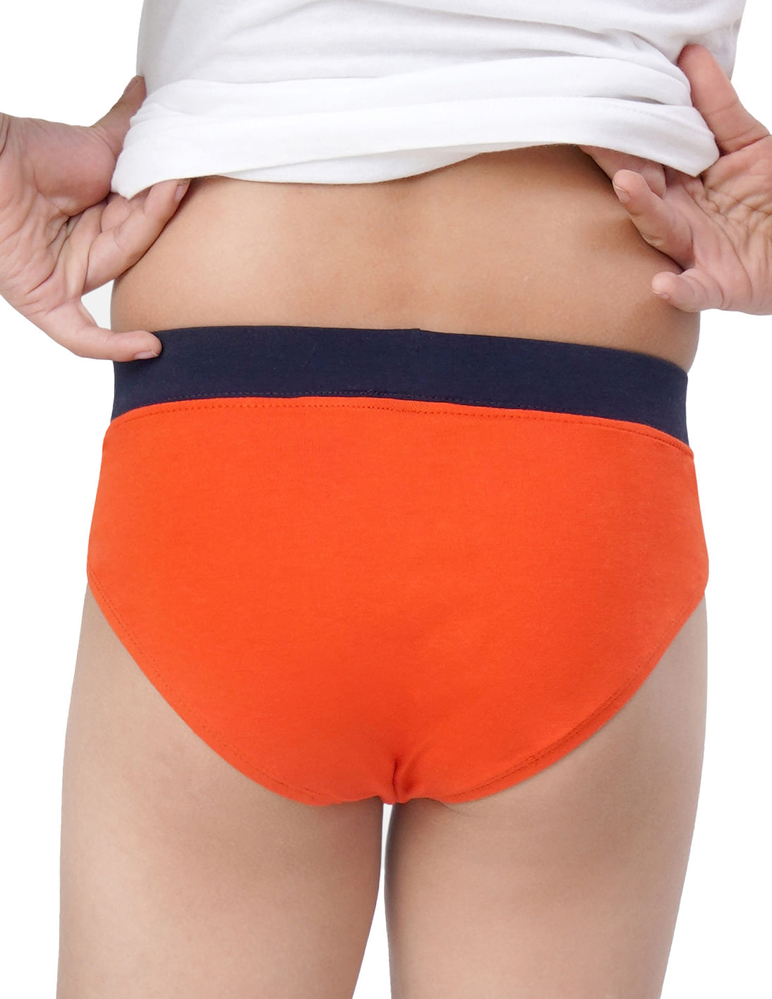 Buy USPA Innerwear Solid Cotton Spandex IKBA Briefs - Pack Of 3 - NNNOW.com