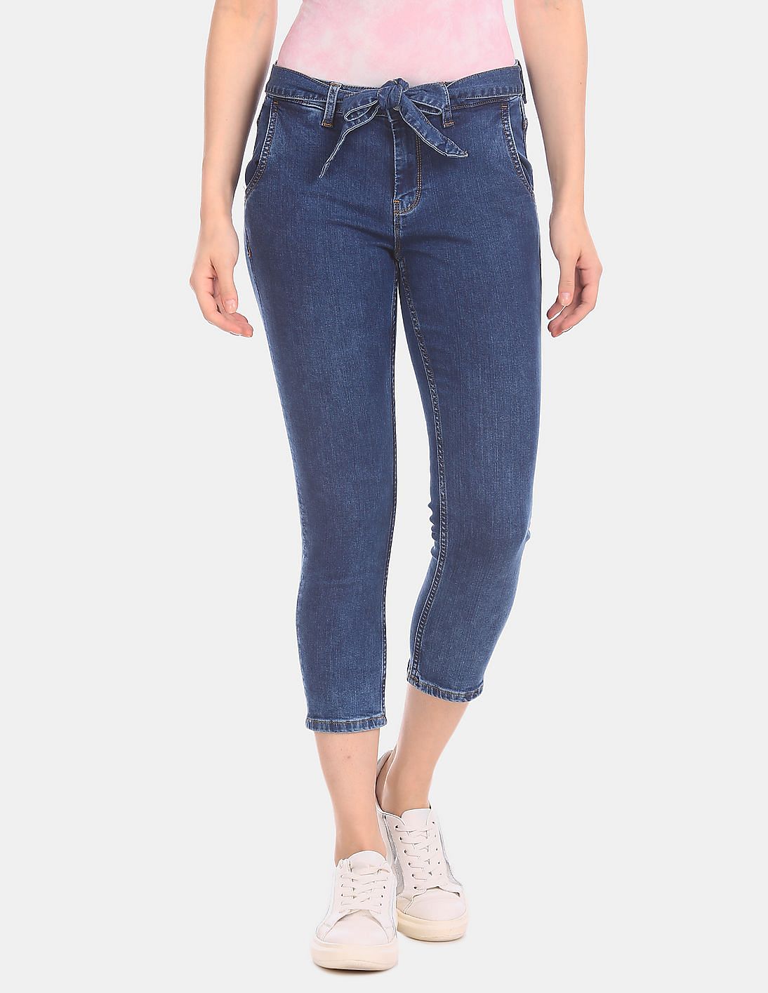 Womens Clothing Jeans Capri and cropped jeans Agolde Denim Riley Cropped Jeans in Blue 
