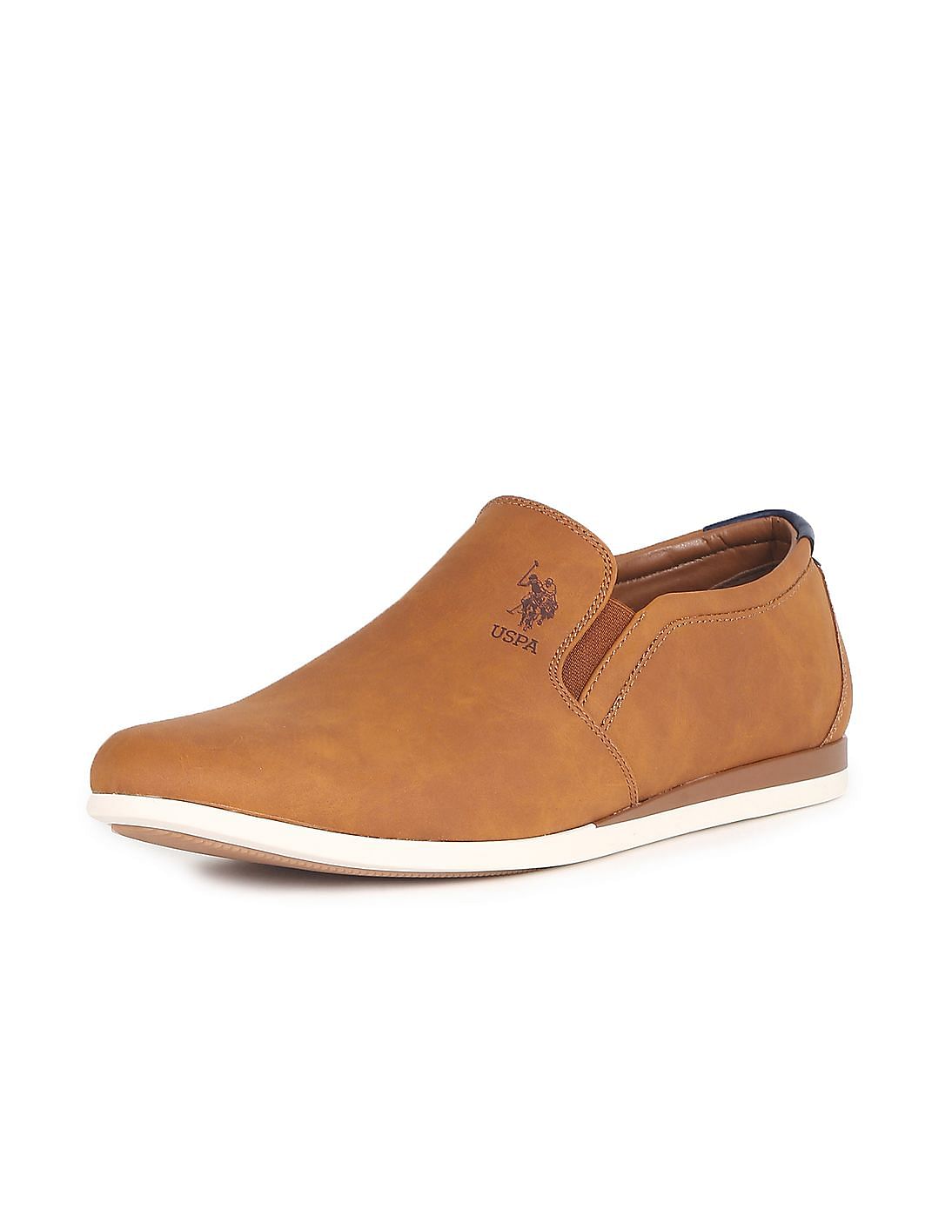 Buy U.S. Polo Assn. Men Round Toe Textured Wade Slip On Shoes - NNNOW.com