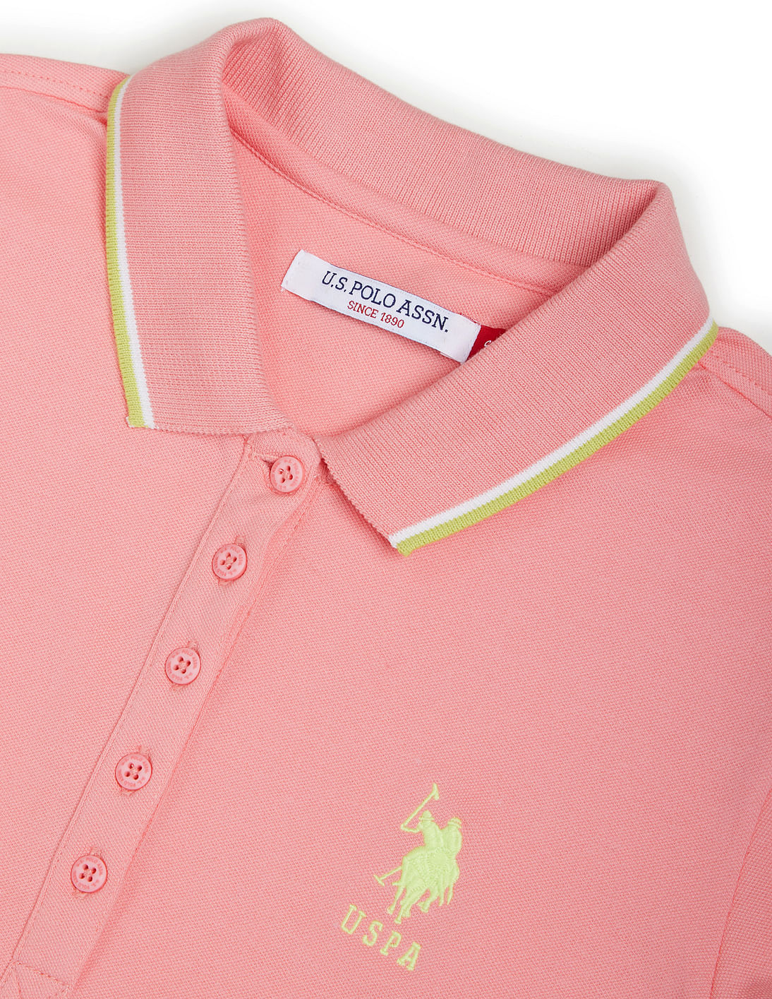 最高の Women Assn. Polo U.S. Buy Tipped Polo Stretch Cotton Collar カーディガン