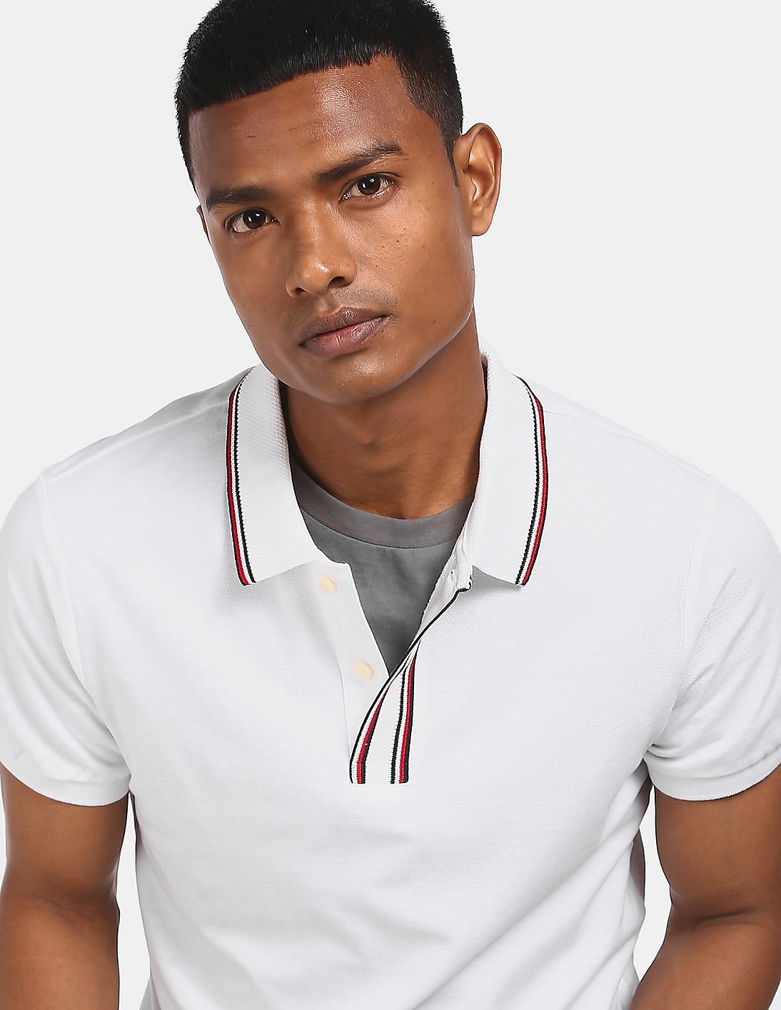 Buy Tommy Hilfiger Men White Global Tipped Slim Fit Polo Shirt - NNNOW.com
