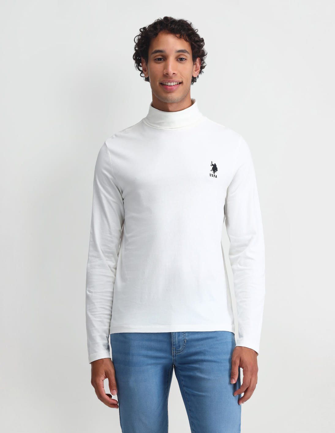 Buy U.S. Polo Assn. Denim Co. Outdoor Muscle Fit Solid T-Shirt