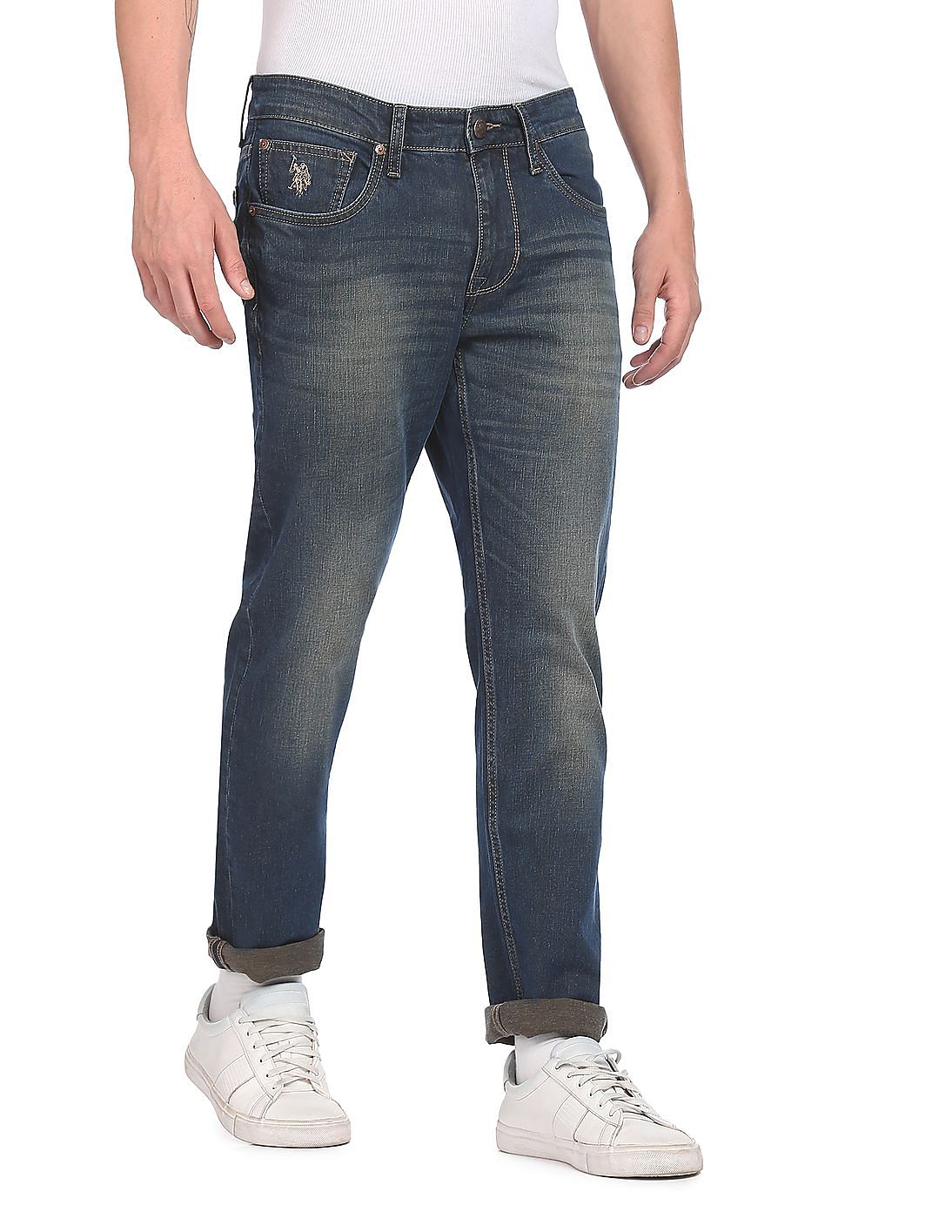 Buy U.S. Polo Assn. Denim Co. Mid Rise Brandon Slim Tapered Fit Jeans ...