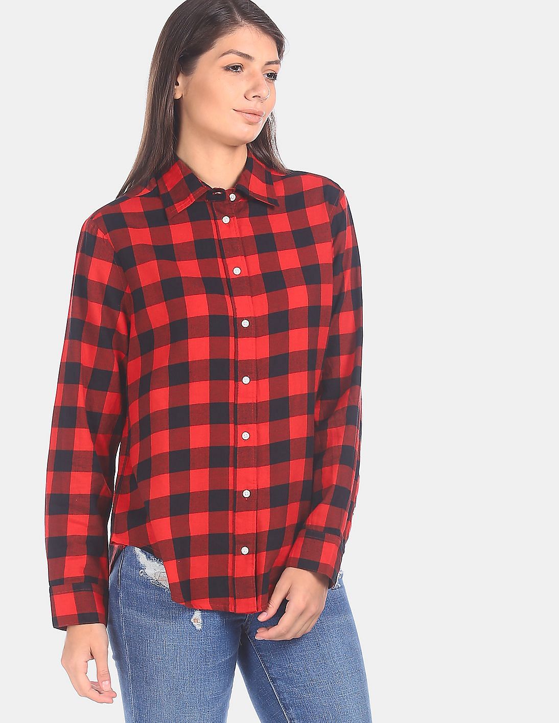 red check shirt ladies